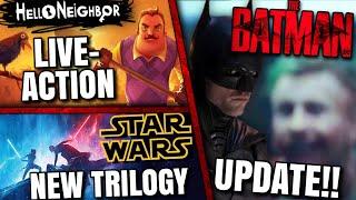 The Batman 2 & 3 Update, Hello Neighbor Movie, New Star Wars Trilogy & MORE!!