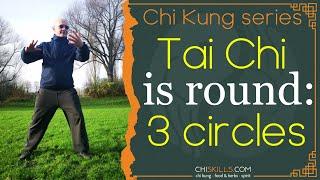 Tai Chi is round: 3 circles