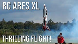 Wow! Thrilling Flight With Vector Thrust! Big RC Jet Ares XL Turbine Shows Spectacular 3D Flight