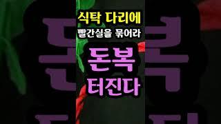"식탁 다리에 빨간실을 묶어라" [돈복 터지는 생활풍수]