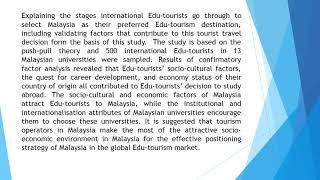 Edu Tourism Destination Selection Process in an Emerging Economy JTMR 2019 61 45 59