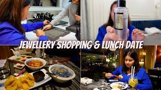 vlog~ jewellery shopping, lunch date, buying a new mic