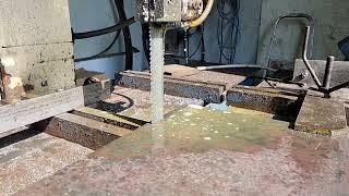 Band-saw in Slow motion #goodjob #job #job #master #slowmotion #cut #bandsaw #steel #hardwork