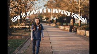 HOW TO STUDY l Make A's In Nursing School