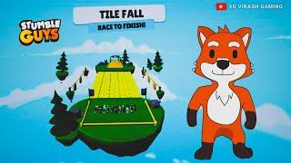 Stumble Guys Tile Fall Map Gameplay | Xd Vikash Gaming #roadto6k