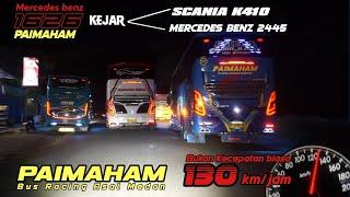 GILAAA 1626 Ghoib Bus Racing Asal Medan PAIMAHAM ‼️ Hajar SCANIA & Mercedes Benz 2445  130 km/jam