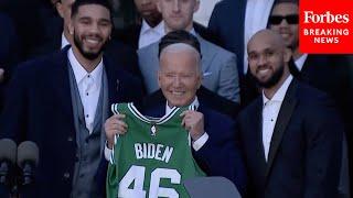 JUST IN: President Biden Hosts The Boston Celtics At White House To Celebrate 2024 NBA Championship