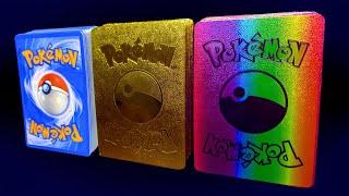 RAREST COOLEST POKEMON CARD COLLECTION | BLUE GOLDEN RAINBOW POKEMON CARDS #pokemon #pokémon