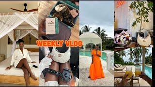 WEEKLY VLOG: Travel with me to Diani, The Location rooftop, maintenance week & life lately