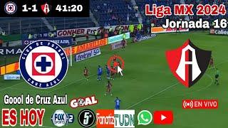 Cruz Azul vs. Atlas en vivo, donde ver, a que hora juega Cruz Azul vs. Atlas Liga MX 2024