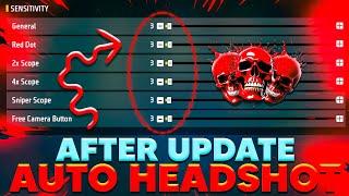 BEST AFTER UPDATE NEW SENSITIVITY SETTING IN FREE FIRE | AUTO HEADSHOT SETTING FREE FIRE