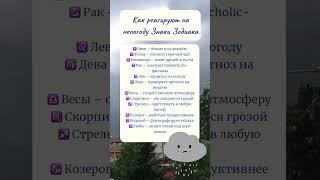 Как реагируют на непогоду знаки #таро #психология #знакизодиака #погода #дождь #настроение #уют #чай
