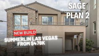 House For Sale in Summerlin Las Vegas | Sage Plan 2 in Vireo by Woodside | New Build