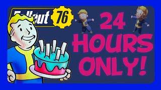 JUST ANNOUNCED: 24 hour Birthday Surprise in Fallout 76!