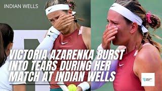 After Naomi Osaka, Victoria Azarenka also BURST into TEARS during her match vs Elena Rybakina.