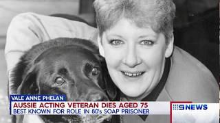 Tribute to Anne Phelan (Australian Actress)  9 News 28 Oct 2019