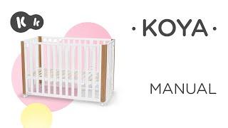 How to assemble the KOYA 4-in-1 cot by Kinderkraft | Instruction Manual