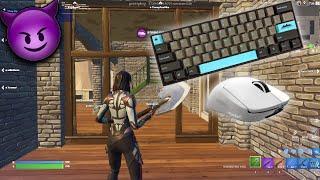 $180 Custom Mechanical Keyboard Fortnite Gameplay  Fortnite Tilted Towers ZoneWars ASMR