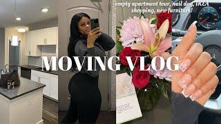 VLOG| EMPTY LUXURY APARTMENT TOUR, NAIL DAY, IKEA SHOPPING, & NEW FURNITURE!