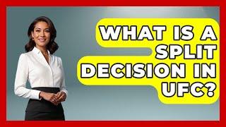 What Is A Split Decision In UFC? - Knock Out Reels