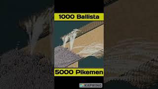 5000 Pikemen vs 1000 Ballista stronghold crusader @fireflyworlds #ytshorts #historicalgamer