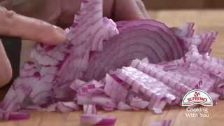 How to Dice Red Onion