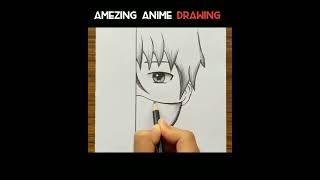 Easy Anime Drawing | Anime Art | Sayah Art #pencildrawing #howtodraw #animedrawing