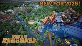 Wrath of Rakshasa Six Flags Great America 2025 Record Breaking Dive Coaster! POV/Announcement Video