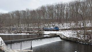 NJ Transit Morristown Line Train 877 @ Saxton Falls (2/24/25)