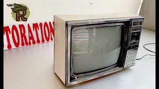 Restoration SAMSUNG TVs produced in 1985 | Antique television restore | Upgrade AV port for TV