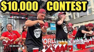 $10,000 POUTINE EATING CONTEST OF THE WORLD (French Fry Eating Contest) Joel Hansen