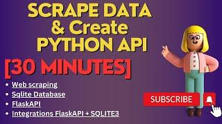 Create Python API with Scraped Data in 30 minutes