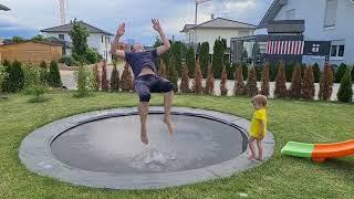 In Ground Trampoline - water fun