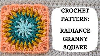 Crochet Pattern: Radiance Granny Square | Tutorial, DIY,Beginner,Easy,Motif, Cute, Fun,Pretty,Love 