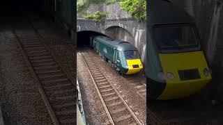 GwR 43160 & 43016 passing Dawlish #train #gwr #railway #trainspotting #shorts #trainspotter