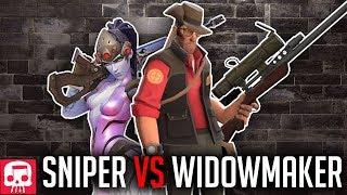 SNIPER VS WIDOWMAKER RAP BATTLE by JT Music (Overwatch vs TF2)