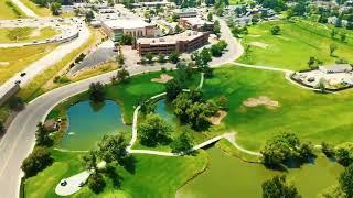 fly over the golf course at heather ridge