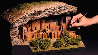 Historical Cliff Palace in Colorado | Diorama Craft DIY