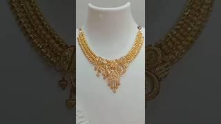 Latest 22k gold necklace design with14.720gram #shorts #shortvideo #ytshorts #necklace #jewellery