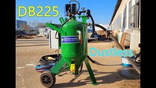 DB225 Portable Dustless Sand Blaster Moviable Dust free Sand Blasting Machine Environmental friendly