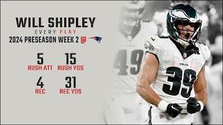 Will Shipley Preseason Week 2 Replay: Every Run, Target, and Catch @ New England Patriots