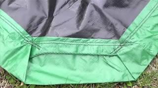 Ironton Green/Black Yard Tarp - 9ft. x 9ft.