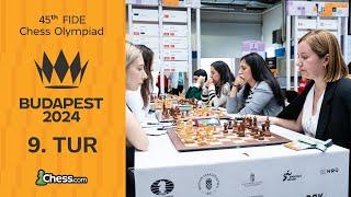 Türkiye, İspanya ve Çin'e Karşı! | 45. FIDE Satranç Olimpiyatı | 9. Tur