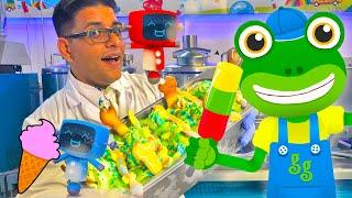 Gecko Visits The Ice Cream Factory | Gecko's Real Vehicles | Ice Cream Truck For Children