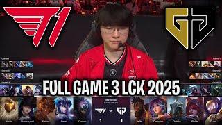 THE BEST SERIES IN LCK! - T1 vs GEN GAME 3 LCK SPRING 2025 W1D5 | T1 vs GENG ESPORTS G3 LCK 2025