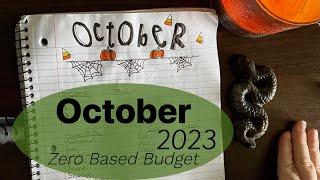 October 2023 Budget with Me l Zero Based Budget l Dave Ramsey Inspired