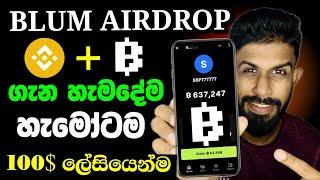 Blum Airdrop Sinhala | Blum Airdrop Full Review  A to Z  බ්ලූම් ගැන මුල සිට සරලව