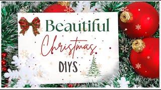 Beautiful Dollar Tree Christmas DIYS| Simple and budget friendly 