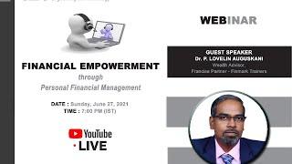 Financial Empowerment through Personal Financial Management-IET KKLN Webinar by Dr.LOVELIN AUGUSKANI