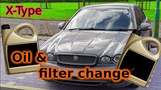 Engine oil and filter change - X-Type Jaguar